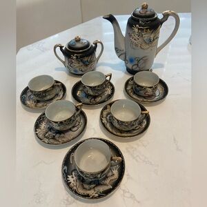 Vintage Dragon Ware Japanese Tea Set